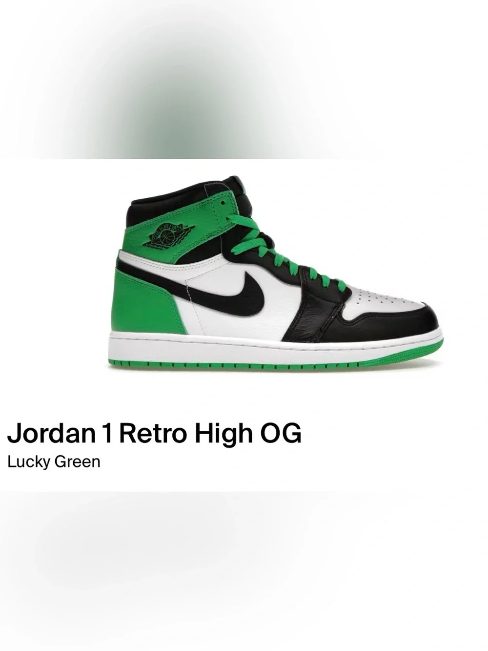 Jordan 1 Retro High OG - Lucky Green